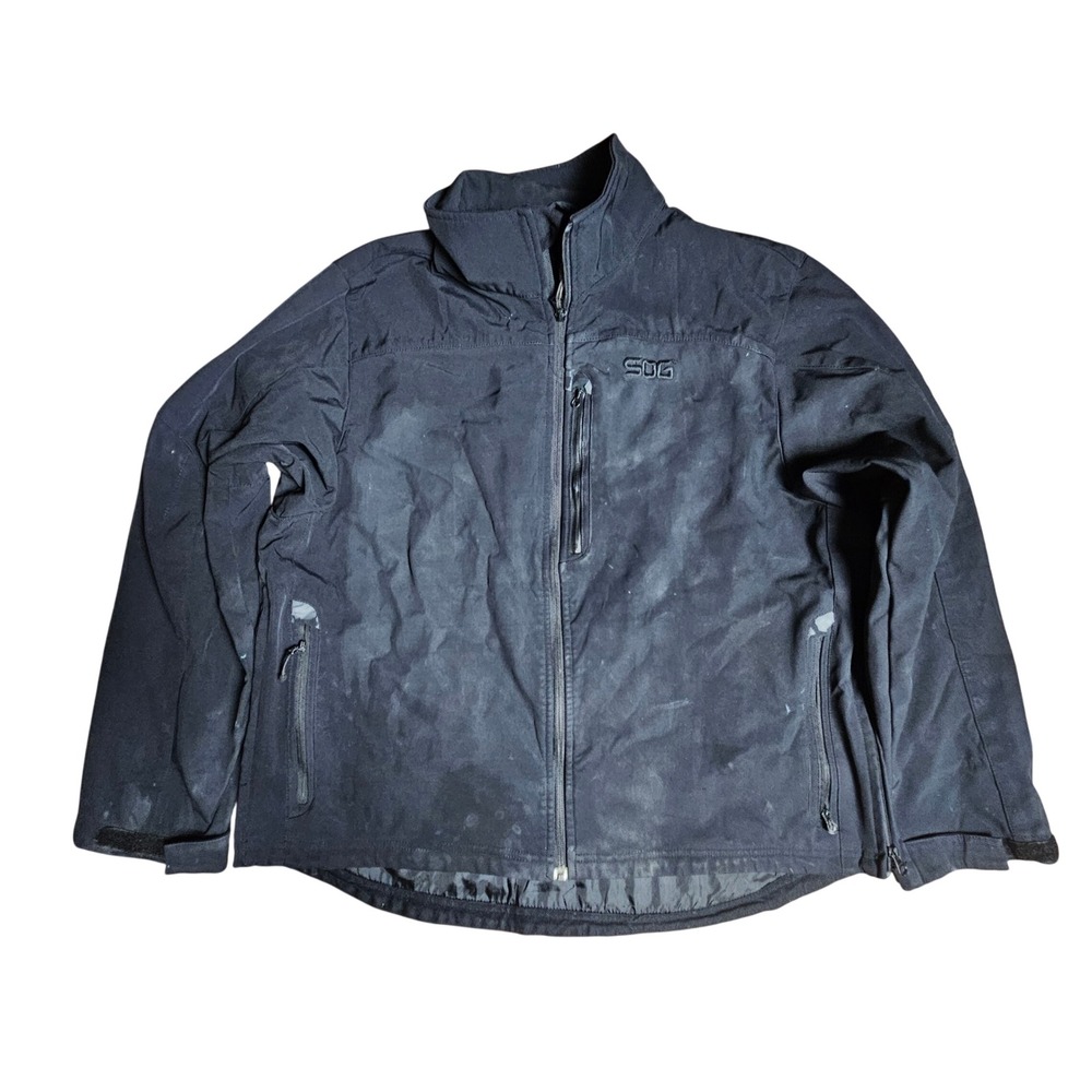 SOG Tactical Softshell Jacket Full Zip XL‎ Windproof Utility Outdoor Gorpcore